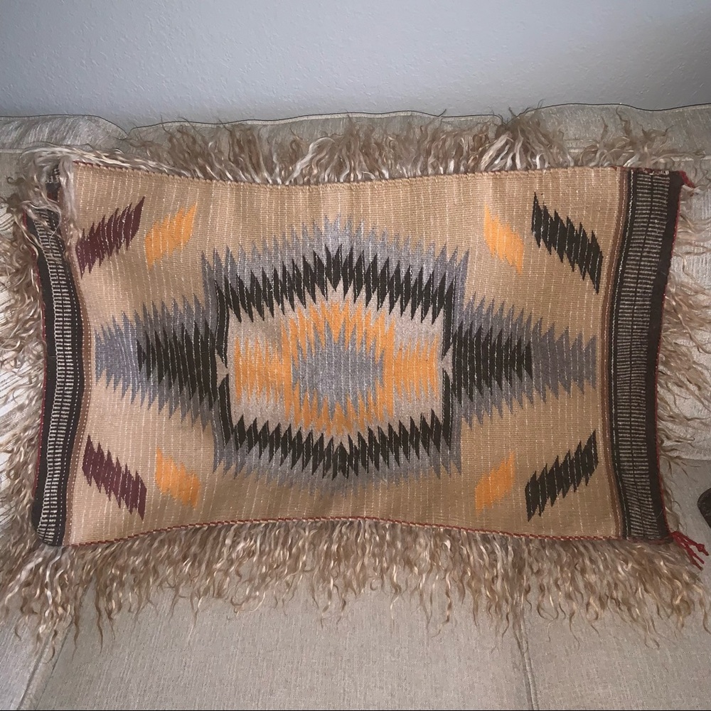 Vintage Aztec Tapestry Rug Decor Accent Western